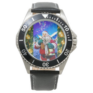 Montre Red Christmas Santa Claus In Winter eWatch