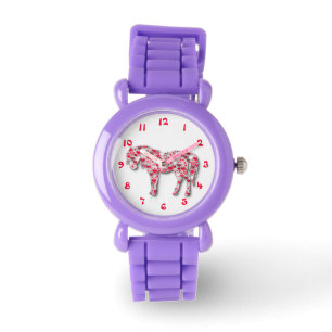 Montre Red Heart Horse Pony Watch
