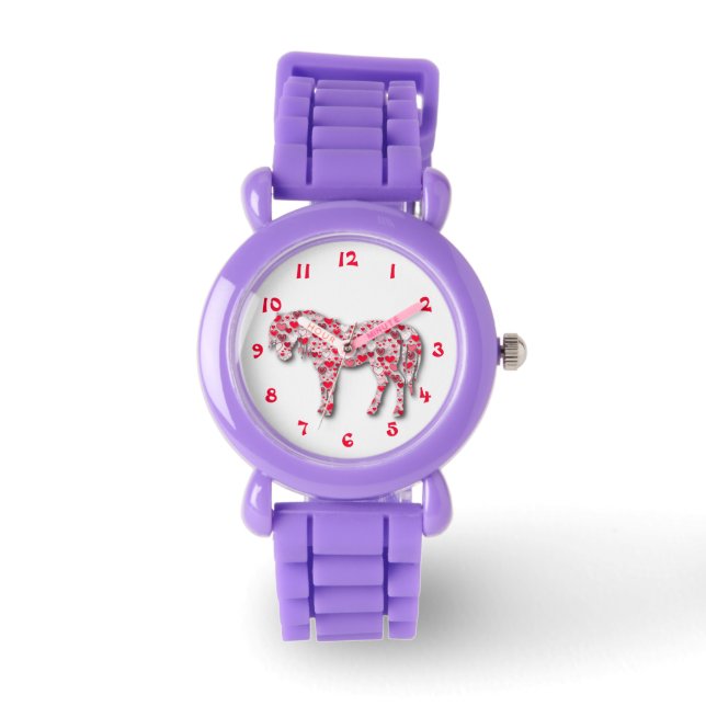 Montre Red Heart Horse Pony Watch (Recto)