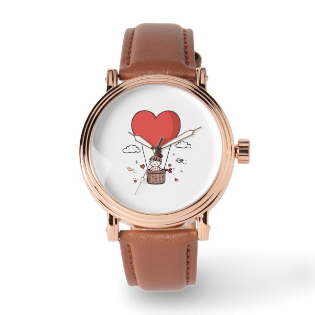 Montre Red Heart Wristwatch – Valentine’s Day Gift for Lo (Recto)
