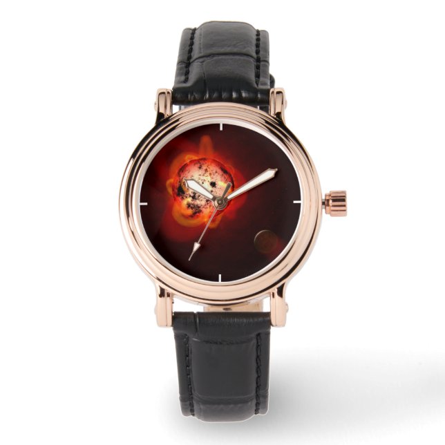 Montre Red Nwarf Star Orbité Par Une Hypothétique Exoplan (Recto)