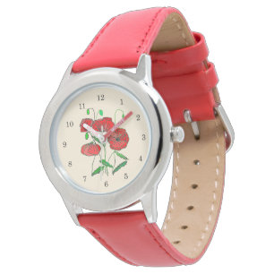 Montre Red Poppies Watch