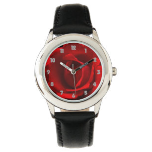 Montre Red Rose Grey Fat Numéros wacnm