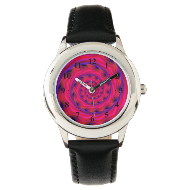 Montre Red Violet and Blue Spiral (devant)