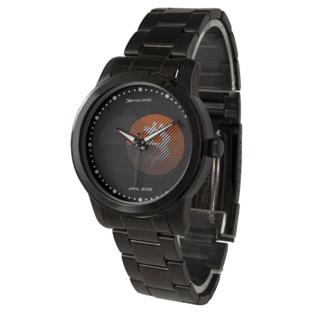 Montre Réduction de moitié Bitcoin 2028 (Style : 3 / Oran (Incliné)