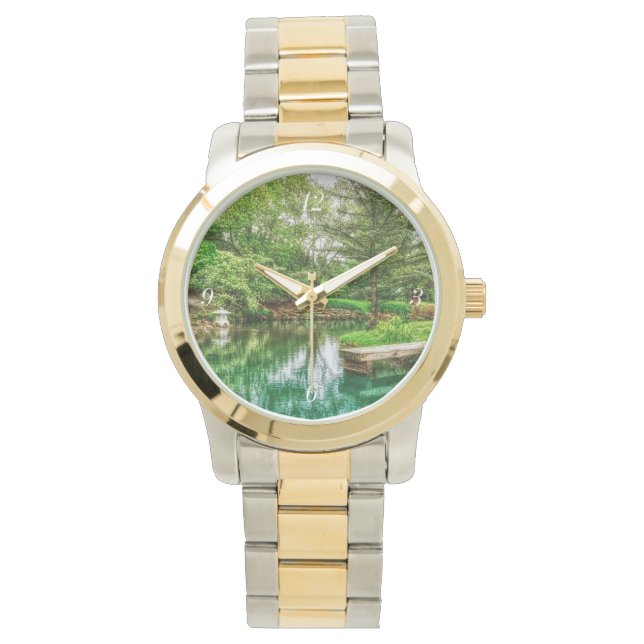 Montre Réflections vertes (devant)