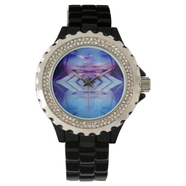 Montre Réflexion bleue (devant)