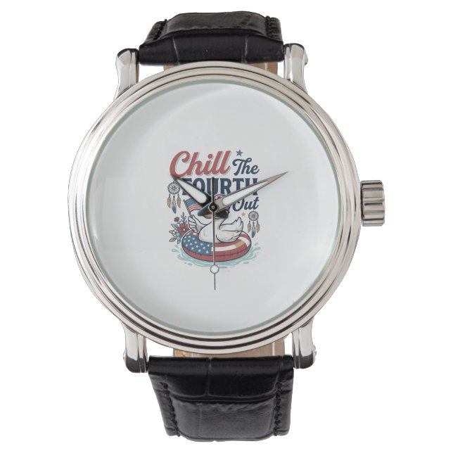 Montre Refroidir le quatrième T-shirt vectoriel de canard (devant)