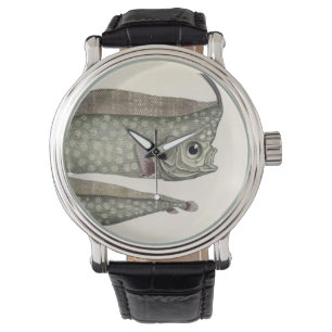 Montre Régale Crêté, Poisson, Vie Marine Aquatique Vintag