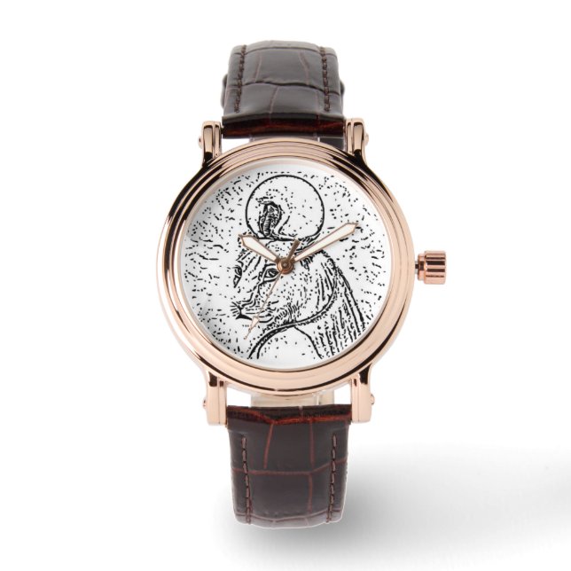 MONTRE REGARDE CARRÉ SEKHMET (Recto)