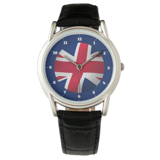 MONTRE REGARDE DU DRAPEAU UNION JACK (devant)