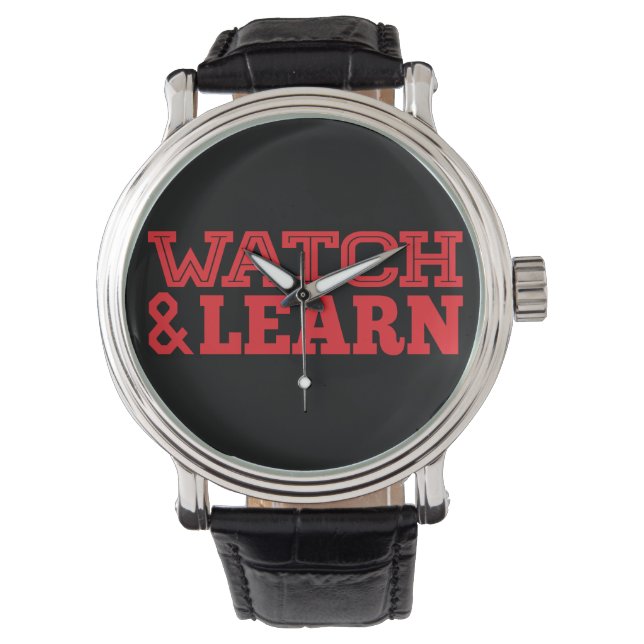 Montre Regarder et apprendre (devant)
