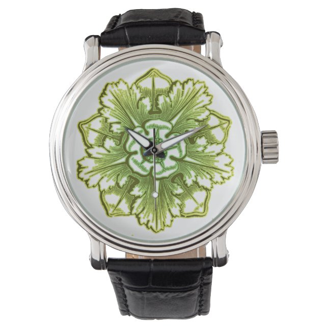 Montre Regarder la Rosette Vintage de Peridot Green (devant)