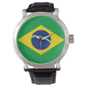 Montre Regarder le drapeau brésilien