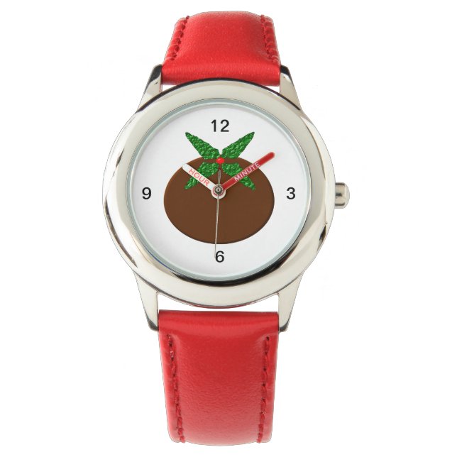 Montre Regarder les enfants en pudding de Noël avec des c (devant)