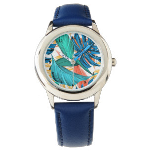 Montre Regarder les Feuilles tropicaux