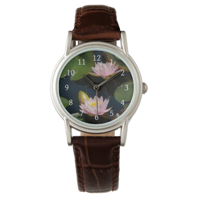 Montre Regarder les Nénuphars de Pink Lotus (devant)
