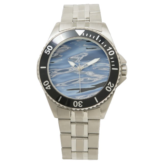 Montre Regardez le motif bleu et noir (devant)