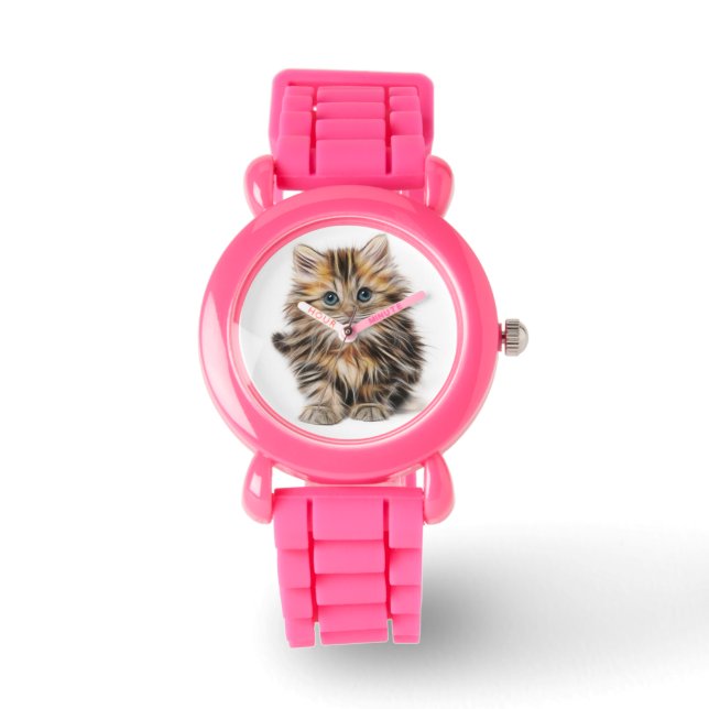 Montre Regardez les chatons mignons et duveteux (Recto)