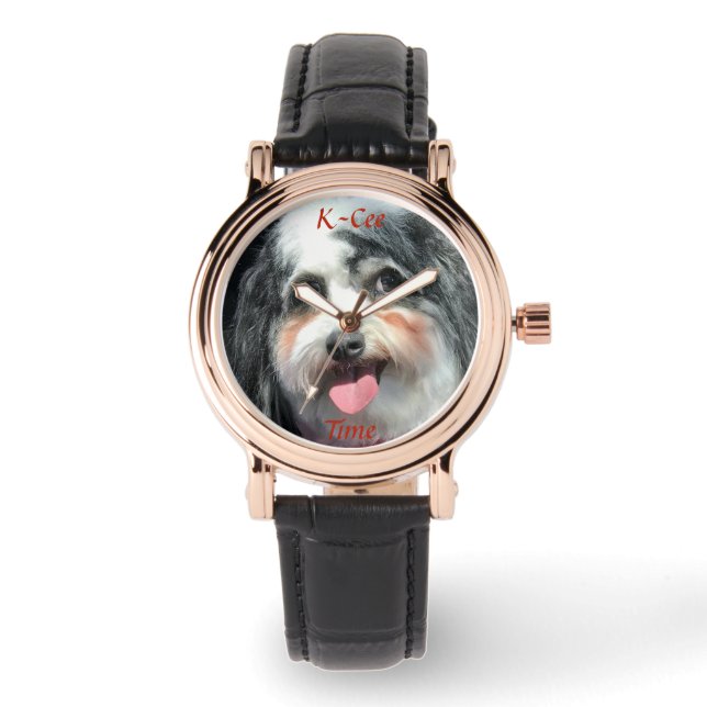Montre Regardez, Mesdames, jolie photo de chien, K-Cee Ti (Recto)