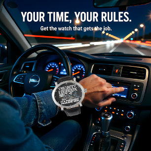 Montre Registre de bord inventé Humoristique sarcelle cam