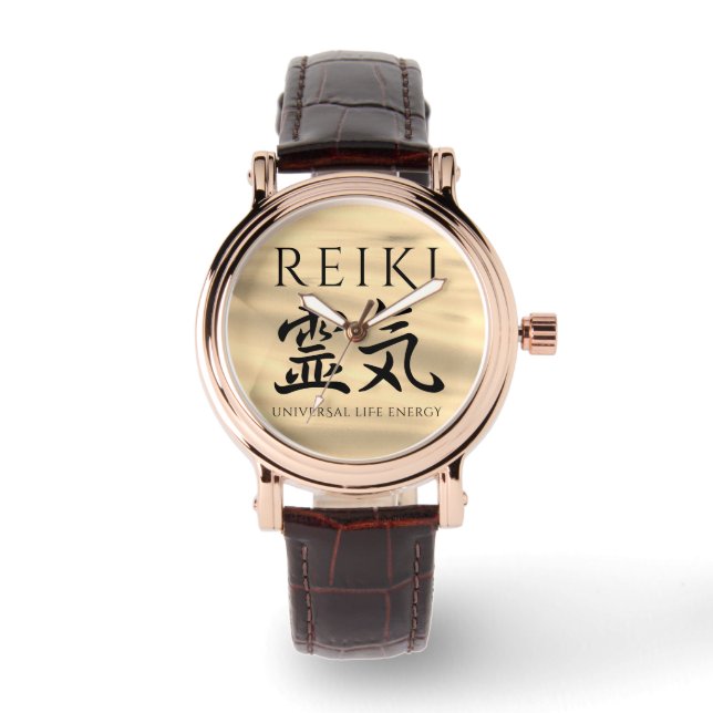 Montre Reiki 霊 気 Japonais Calligraphic Life Energy (Recto)