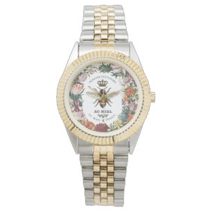 MONTRE REINE BEE BOTANIQUE VINTAGE MODERNE
