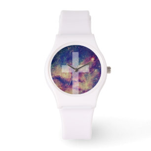 Montre religieuse croisée multicolore