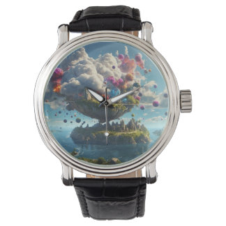 Montre Relógio Masculino estilo Vintage em couro.