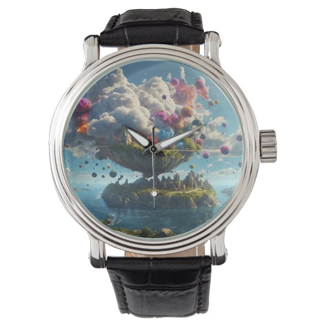 Montre Relógio Masculino estilo Vintage em couro. (devant)