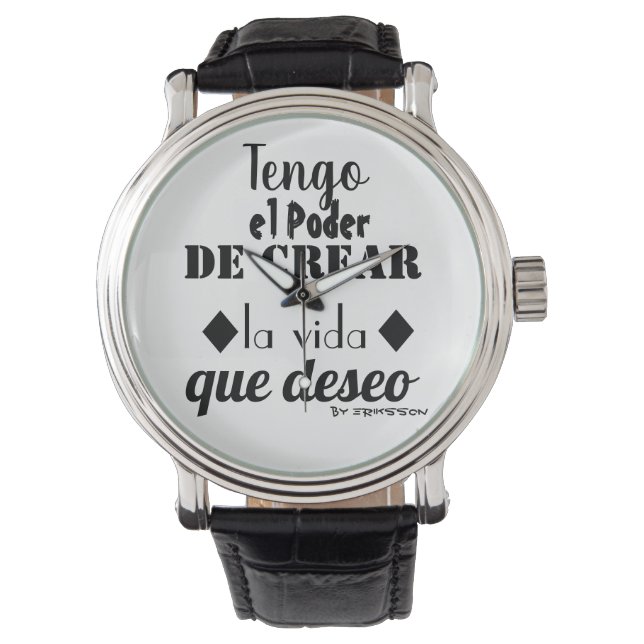 Montre Reloj de Mano Motivacional (devant)