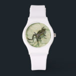 Montre Remonter le crapaud dans l'eau<br><div class="desc">Vision Studio utilise la technique giclée (en français pour "pulvériser") dans cette oeuvre d'art. Il le rend unique et les différentes nuances de vert accentuent la tranquillité sur cette image. Choisissez cette oeuvre pour votre prochain produit Zazzle.</div>