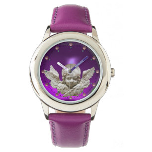 Montre RENAISSANCE FLORENTINE ANGEL.Améthyste Purple