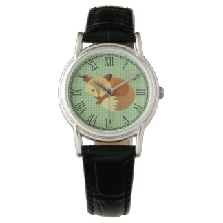 Montre Renard d'automne mignon
