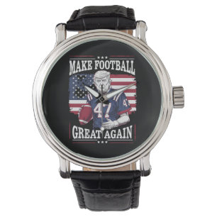 Montre Rendre le football génial à nouveau drapeau vintag