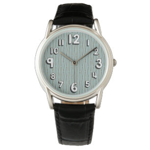 Montre Répétition géométrique bleu pâle