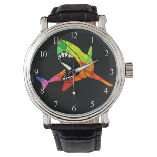 Montre Requin coloré