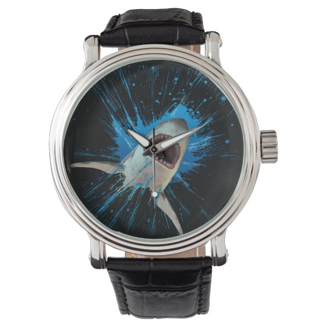 MONTRE REQUIN EAU ÉCLABOUSSURE OCÉAN (devant)