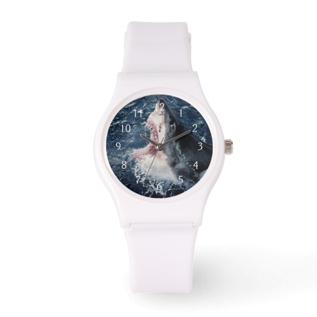 Montre Requin élevé bouche ouverte (Recto)