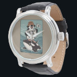 Montre Résister à l'activisme Vintage des pingouins<br><div class="desc">Résister à l'activisme Vintage des pingouins</div>