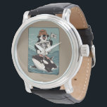 Montre Résister à l'activisme Vintage des pingouins<br><div class="desc">Résister à l'activisme Vintage des pingouins</div>