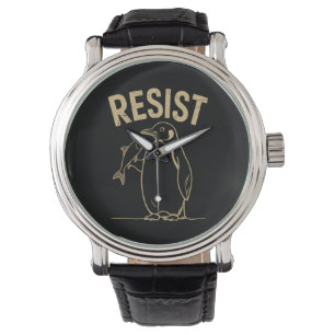 Montre Résister aux activistes des pingouins Manifestatio