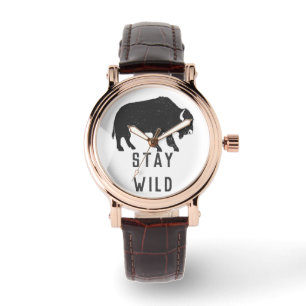 Montre Restez Wild Buffalo Silhouette