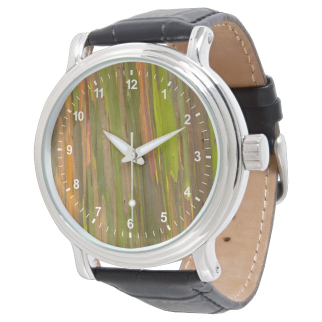 Montre Résumé de l'écorce d'eucalyptus (Incliné)