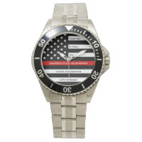 Retraite des pompiers Années modernes Mince Ligne 