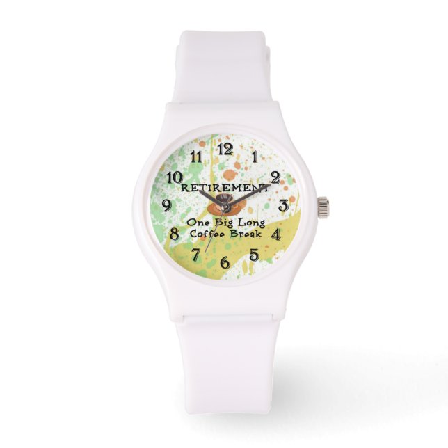 Montre Retraite : une grande pause café long (Recto)