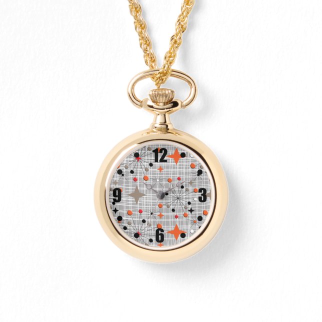 Montre Retro Atomic Starburst Design Watch (Recto)