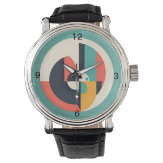 Montre Retro Circle Pattern Wristwatch