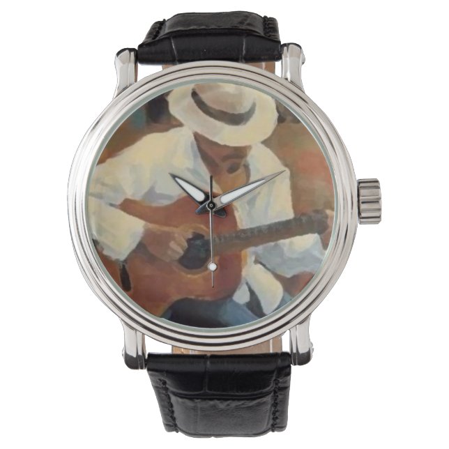 Montre Rétro Custom guitar (devant)