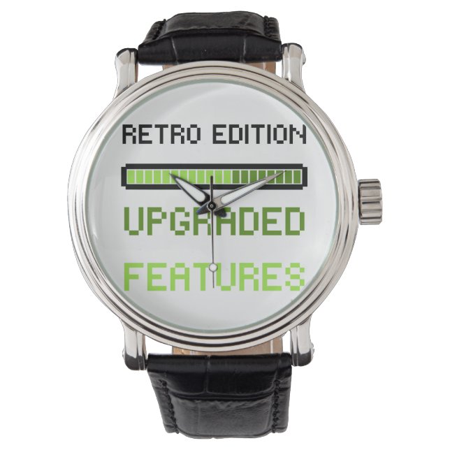 Montre Retro Edition Upgraded Features Pixel Art Gaming  (devant)